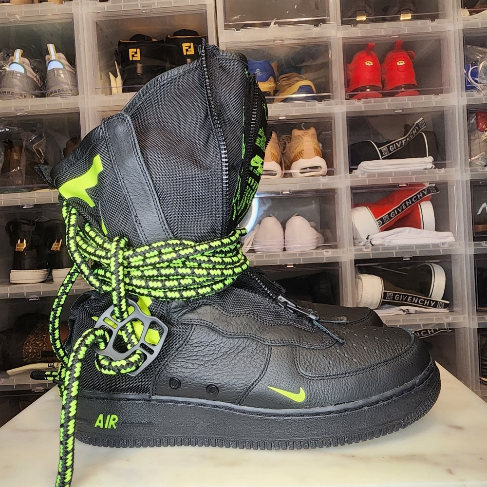 Nike SF Air Force 1 High 'Black Volt'
